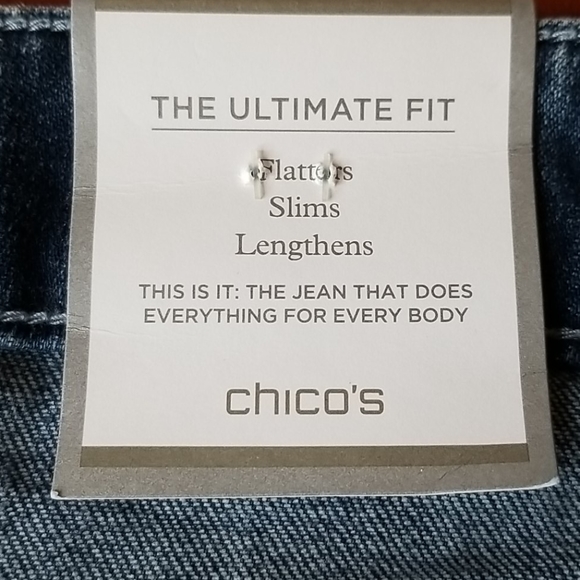 NWT Chico's Winged Pocket Platinum Jeans - Picture 10 of 15